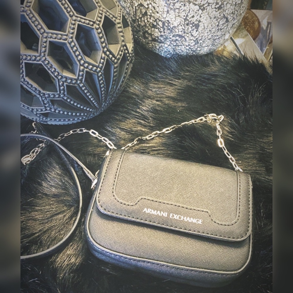Armani Exchange Chain Strap Small Crossbody Bag